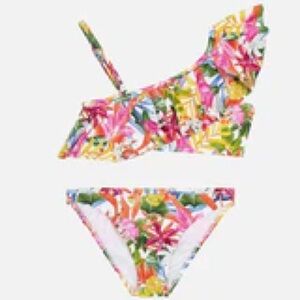Mayoral mandarina two piece floral girls bikini